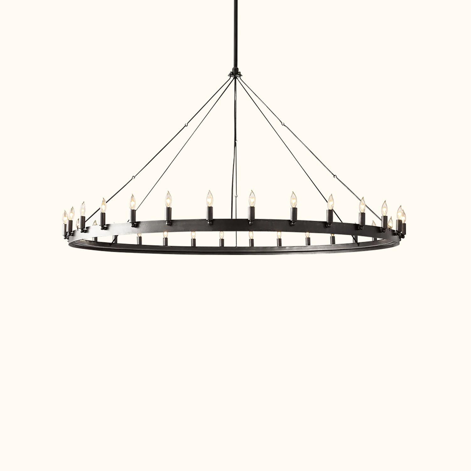 Camino Vintage Candelabra Round Chandelier - Image 8