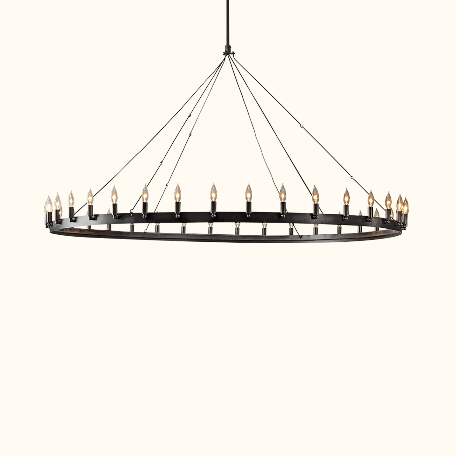 Camino Vintage Candelabra Round Chandelier - Image 6