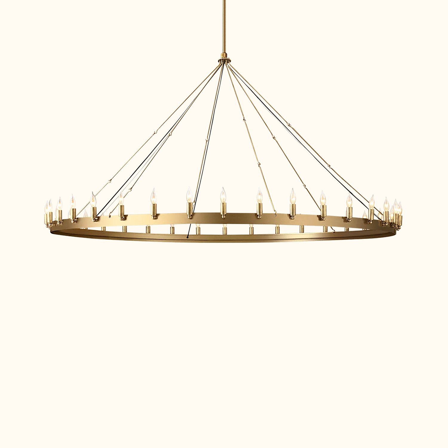 Camino Vintage Candelabra Round Chandelier - Image 5