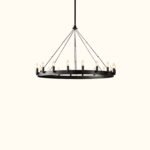 Camino Vintage Candelabra Round Chandelier - Image 3
