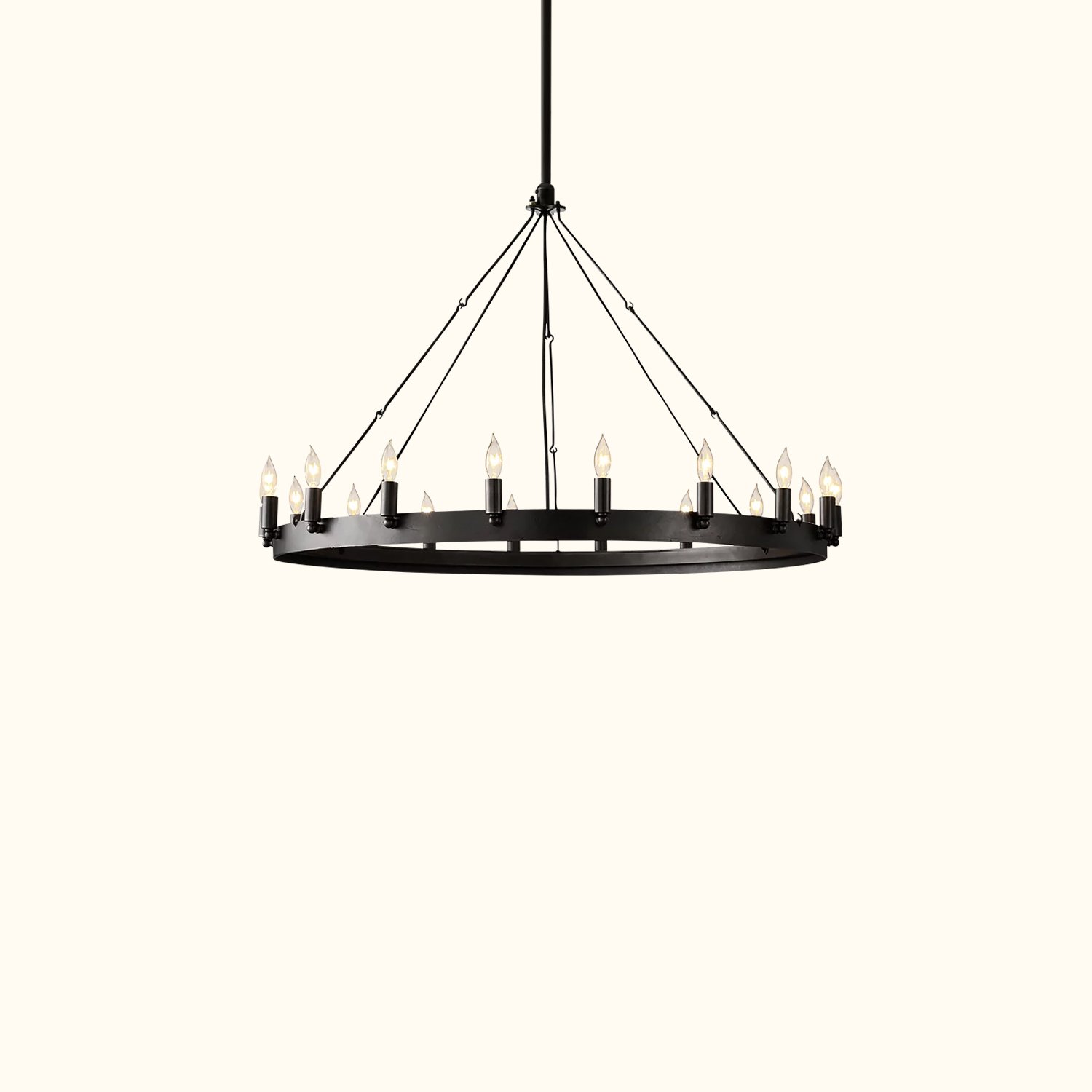 Camino Vintage Candelabra Round Chandelier - Image 3