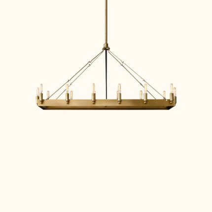 Camino Vintage Filament Rectangular Chandelier